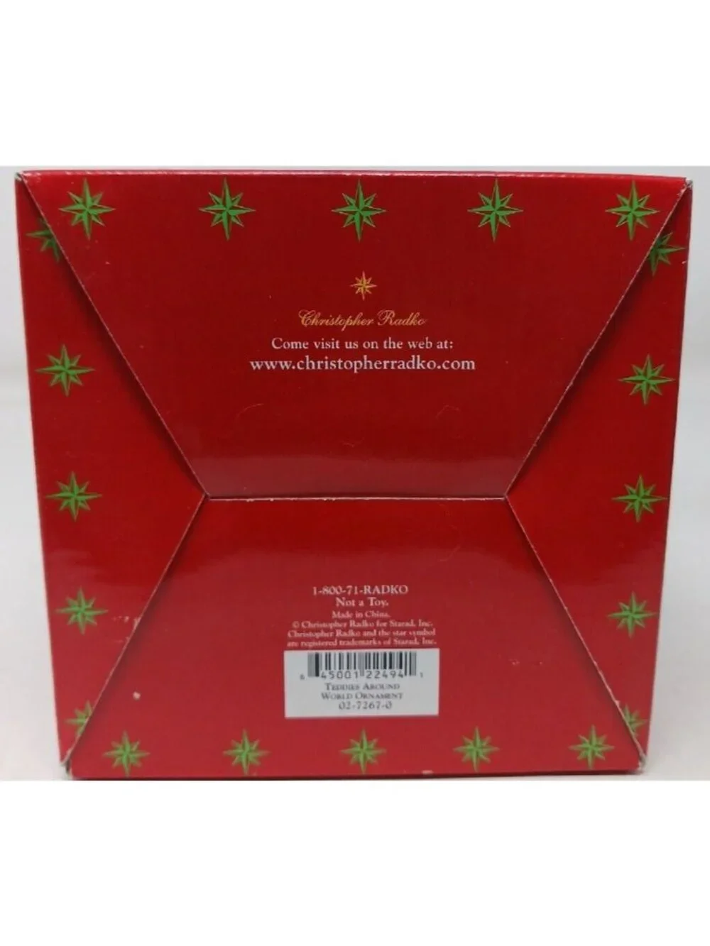 Christopher Radko Teddies Around The World Christmas Ornament In Box 2002 #5-5